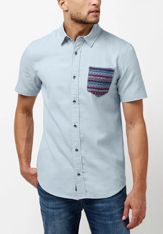 Men Sogik Chambray Shirt Mirage Buffalo David Bitton Shirts