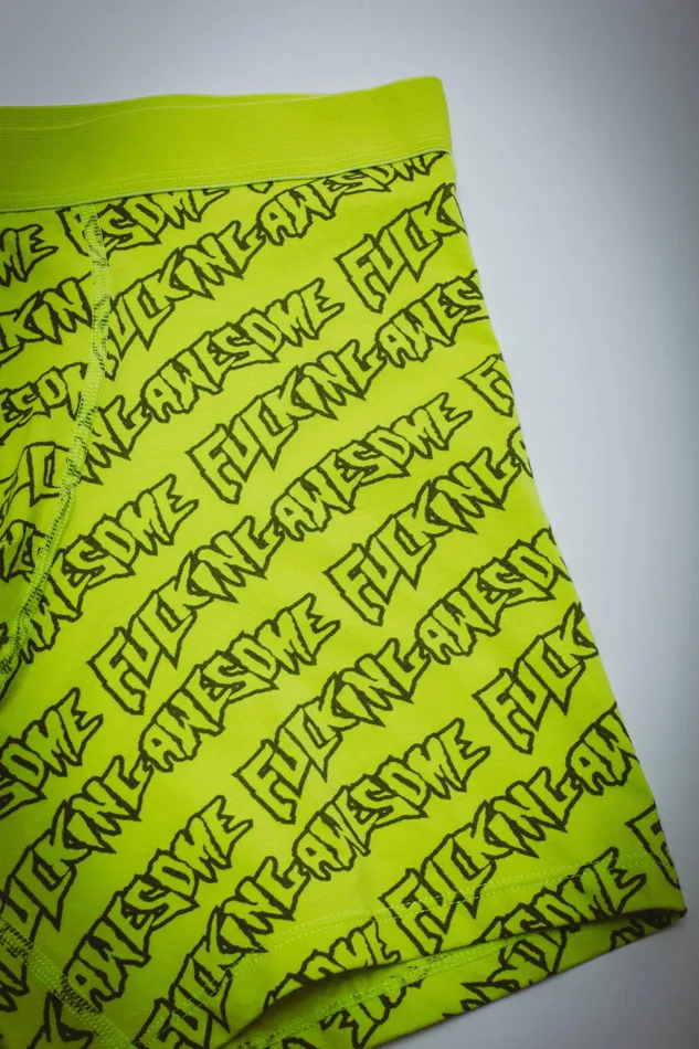 Men Stamp Logo Boxer Brief Two Pack Fucking Awesome Soft Goods