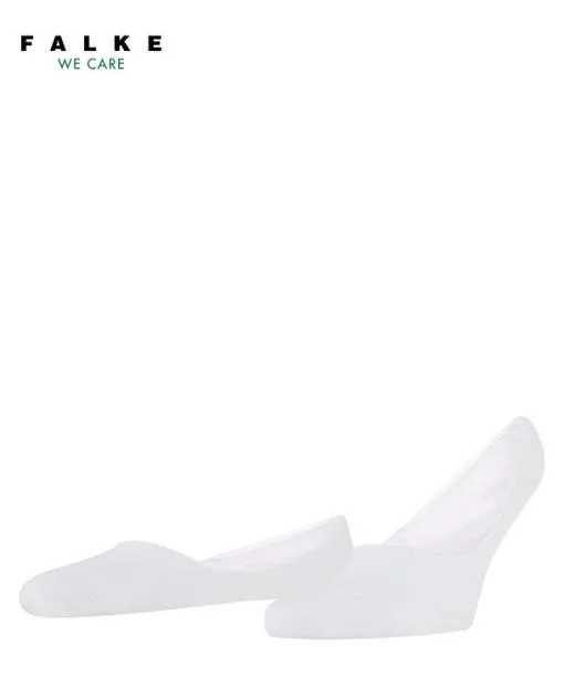 Men Step Medium Cut Box Men No Show Socks White FALKE No Show Socks