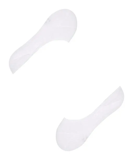 Men Step Medium Cut Box Men No Show Socks White FALKE No Show Socks