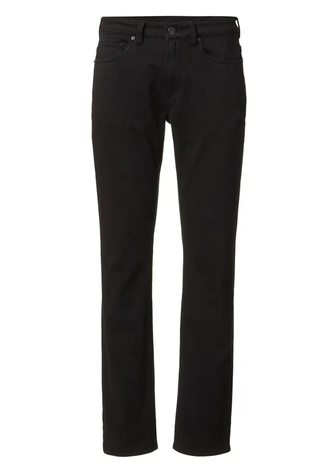 Men Straight Six Black Men039s Fleece Canvas Pants Black Buffalo David Bitton Straight Six