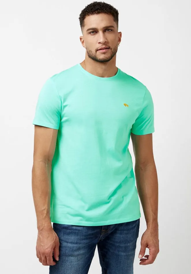 Men Supima Cotton Black Tipima TShirt Black Buffalo David Bitton Tops and Tees