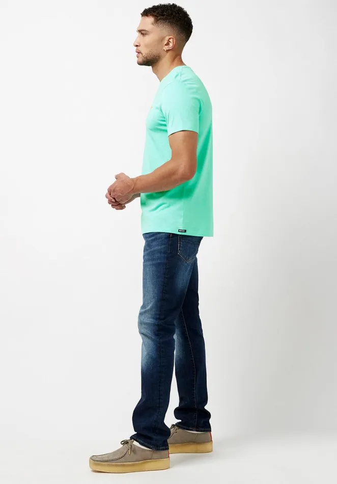 Men Supima Cotton Black Tipima TShirt Black Buffalo David Bitton Tops and Tees