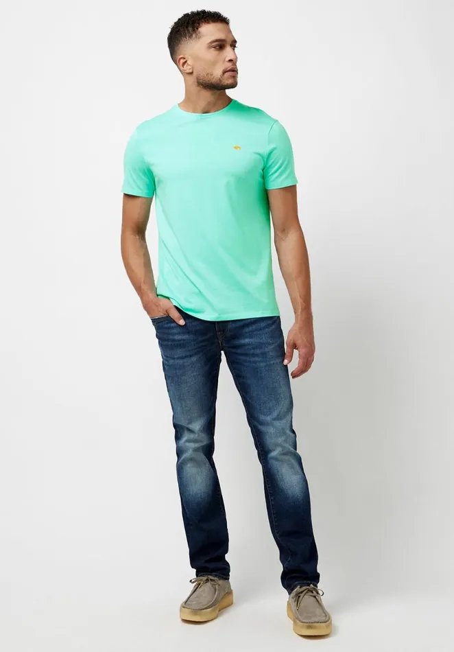 Men Supima Cotton Black Tipima TShirt Black Buffalo David Bitton Tops and Tees