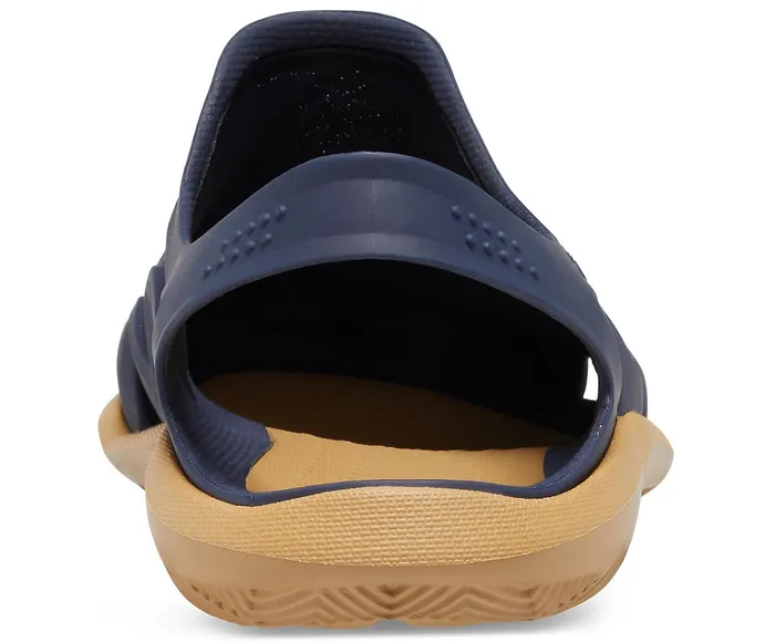 Men Swiftwater Mesh Wave Navy Tan Crocs Sandals