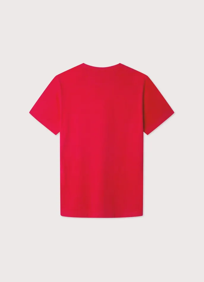 Men TShirts and Sweatshirts Faonnable Regular Fit TShirt Poster Red