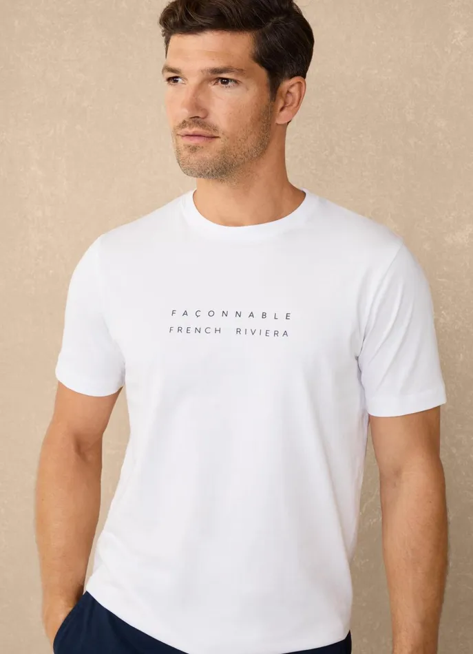 Men TShirts and Sweatshirts Faonnable Regular Fit TShirt White