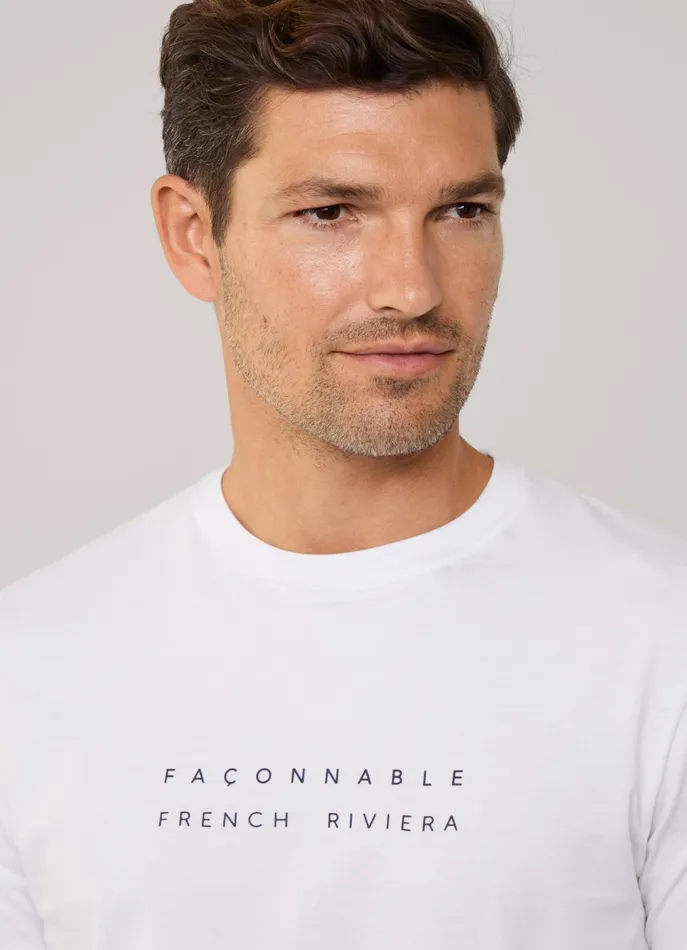 Men TShirts and Sweatshirts Faonnable Regular Fit TShirt White