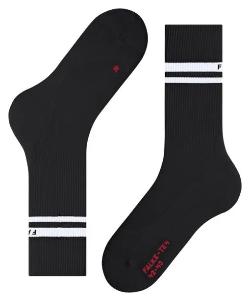 Men TE4 Classic Men Tennis Socks Black FALKE Tennis Socks