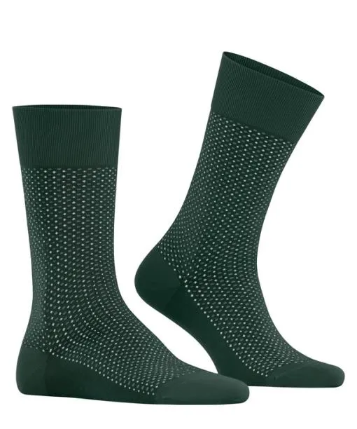 Men Uptown Tie Men Socks Hunter Green FALKE Socks