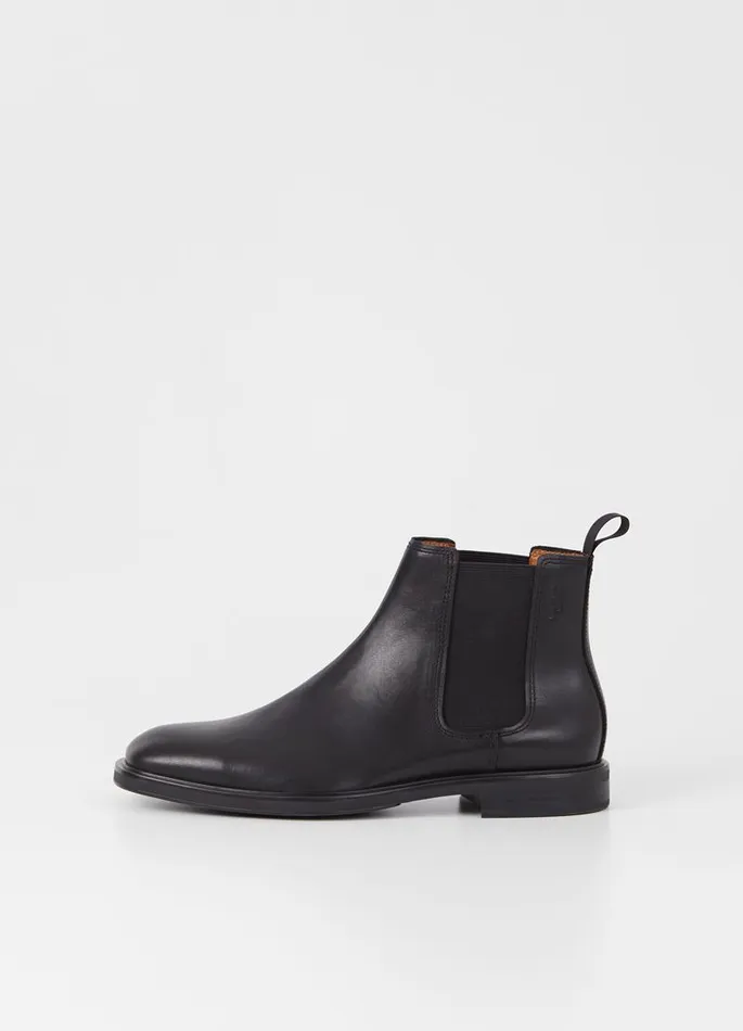 Men Vagabond Boots ANDREW BOOTS Black Leather