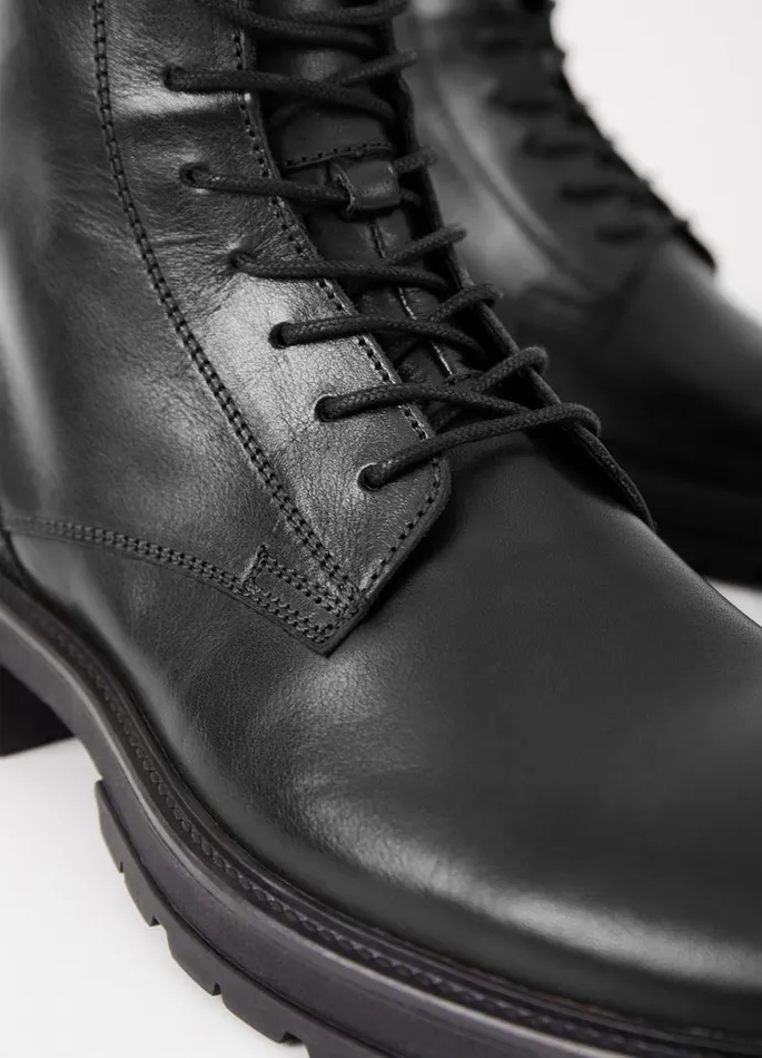 Men Vagabond Boots JOHNNY 20 BOOTS Black Leather
