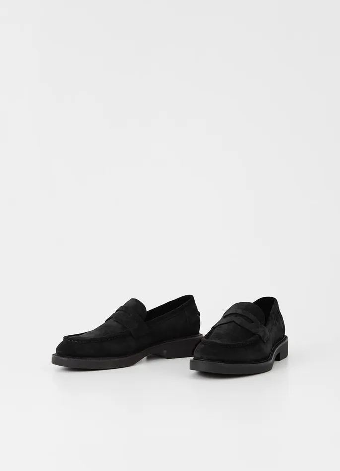 Men Vagabond Loafers ALEX M LOAFER Black Suede