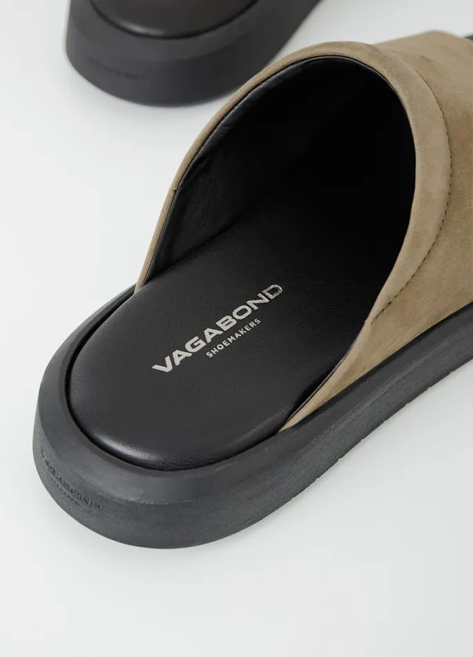 Men Vagabond Sandals NATE SANDALS Green Nubuck