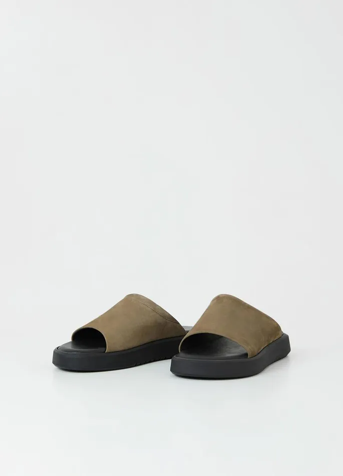 Men Vagabond Sandals NATE SANDALS Green Nubuck