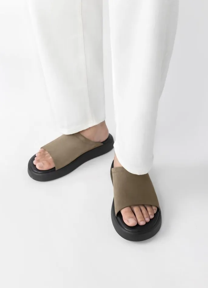 Men Vagabond Sandals NATE SANDALS Green Nubuck