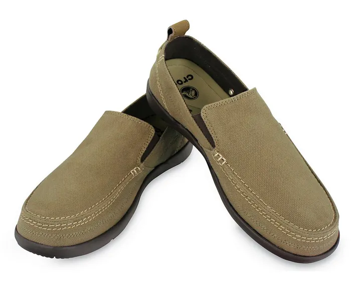 Men Walu SlipOn Khaki Espresso Crocs Loafers