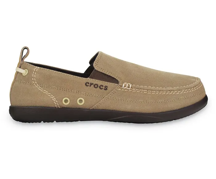 Men Walu SlipOn Khaki Espresso Crocs Loafers