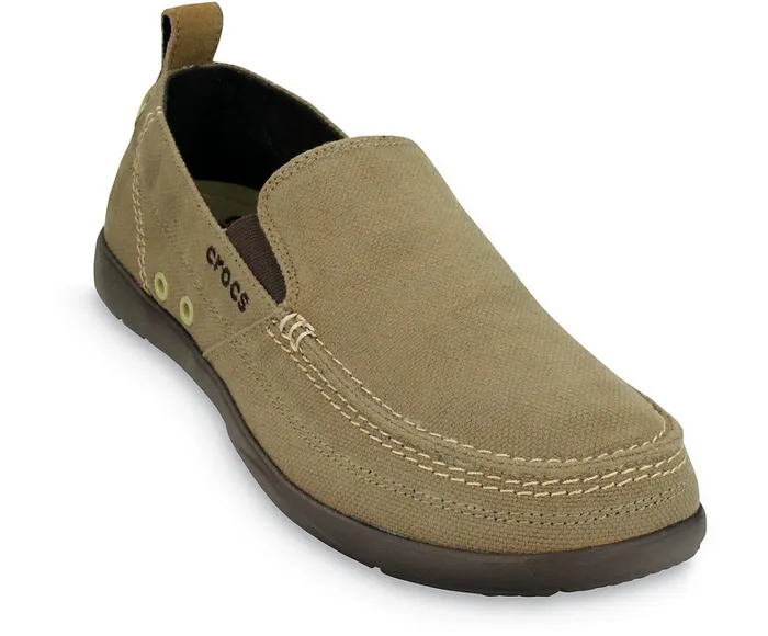 Men Walu SlipOn Khaki Espresso Crocs Loafers