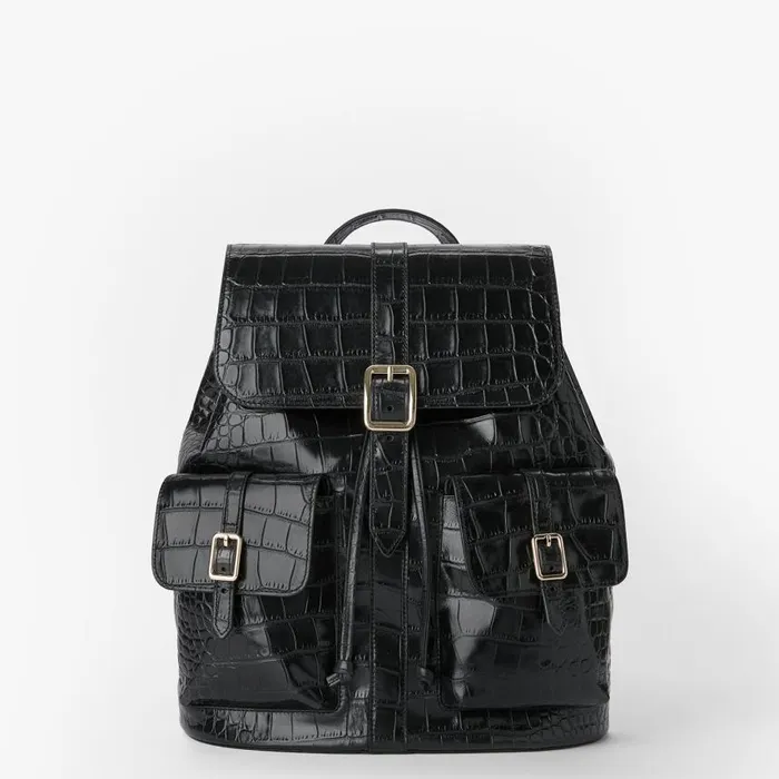 MenWomen Brahmin Backpacks Zane Black Bremond