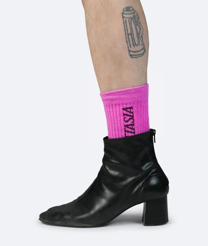 MenWomen SOCKS Vertere Berlin GLAM TENNIS SOCKS 8211 HOT PINK