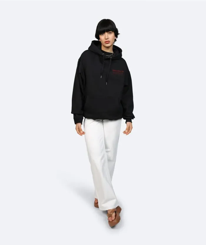 MenWomen SWEATERS and HOODIES Vertere Berlin UNIVERSAL BODY TALK HOODIE 8211 BLACK