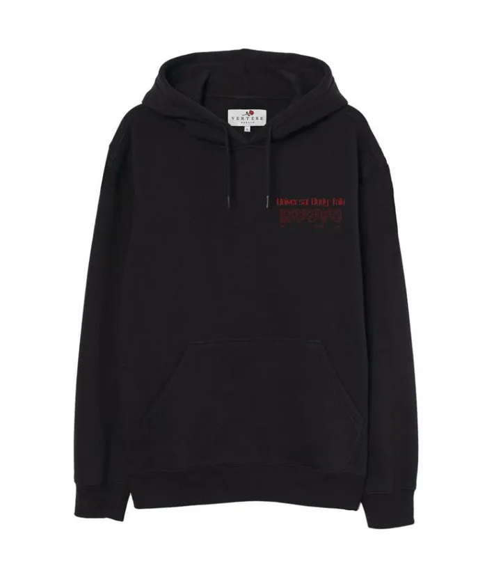 MenWomen SWEATERS and HOODIES Vertere Berlin UNIVERSAL BODY TALK HOODIE 8211 BLACK