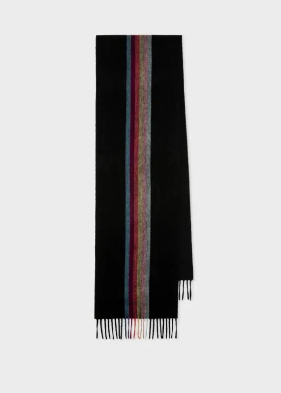 Mens 039Artist Stripe039 Central Band Cashmere Scarf Paul Smith Scarves