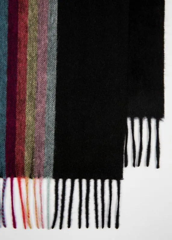 Mens 039Artist Stripe039 Central Band Cashmere Scarf Paul Smith Scarves Mens 039Artist Stripe039 Central Band Cashmere Scarf Paul Smith Scarves