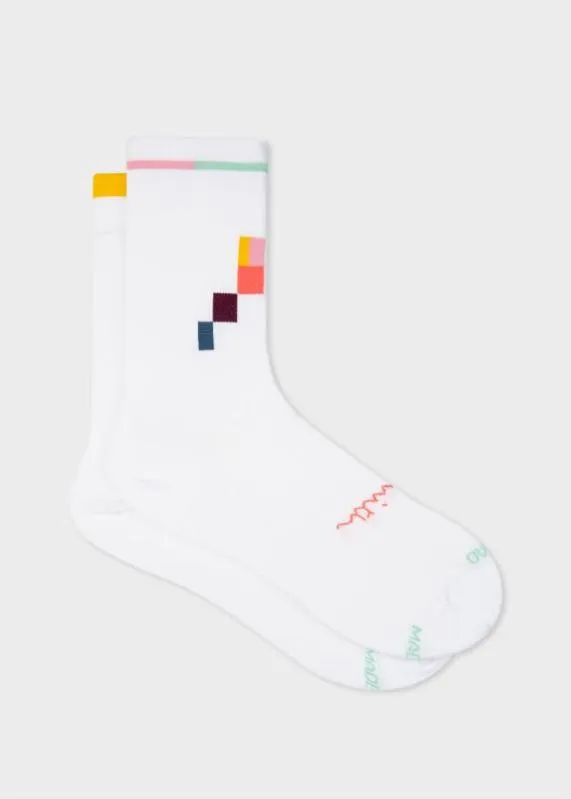 Mens 039Artist Stripe Blocks039 Cycling Socks Paul Smith Cycling