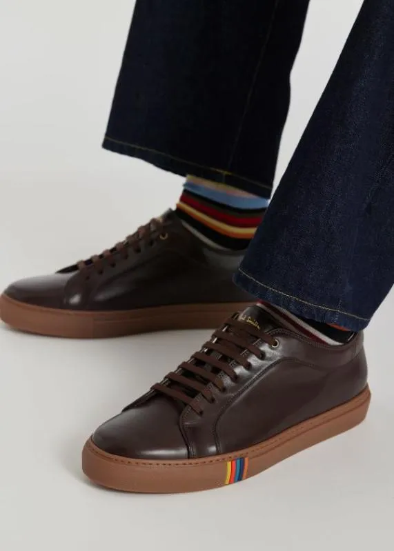 Mens 039Basso039 Sneakers With 039Artist Stripe039 Trim Paul Smith Sneakers Mens 039Basso039 Sneakers With 039Artist Stripe039 Trim Paul Smith Sneakers