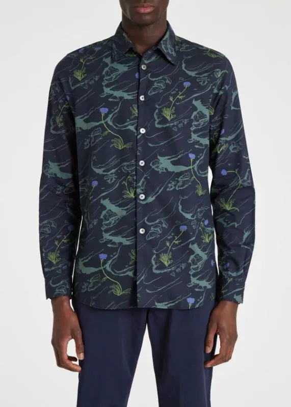 Mens 039Chalk Cliffs039 LongSleeve Shirt Paul Smith Shirts Mens 039Chalk Cliffs039 LongSleeve Shirt Paul Smith Shirts