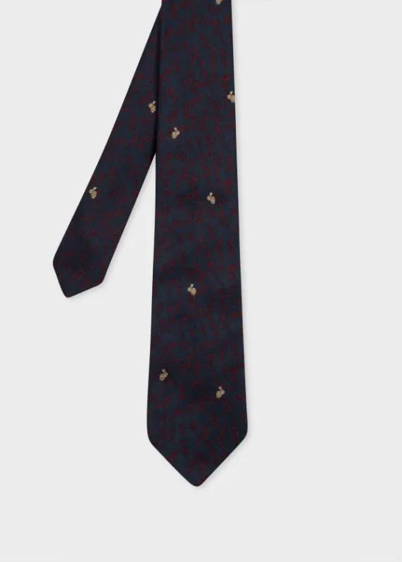 Mens 039Rabbit Floral039 Silk Tie Paul Smith Ties