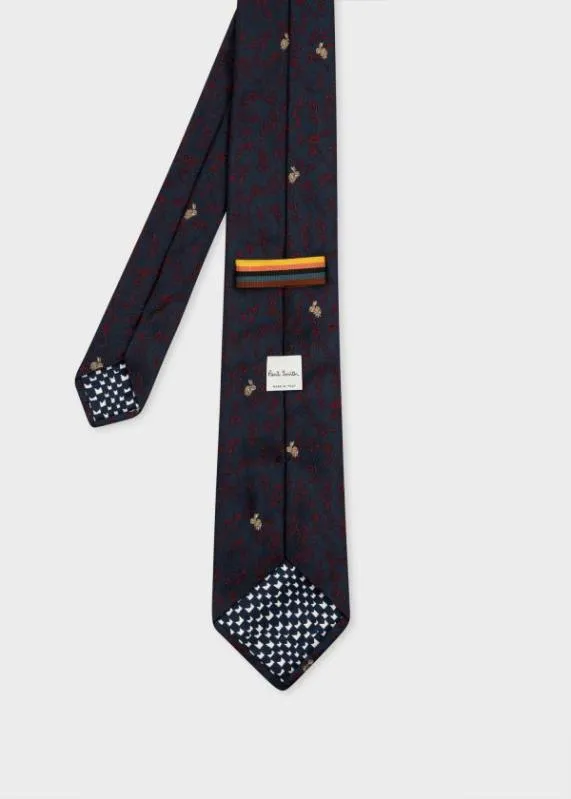 Mens 039Rabbit Floral039 Silk Tie Paul Smith Ties Mens 039Rabbit Floral039 Silk Tie Paul Smith Ties
