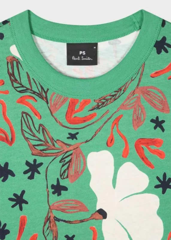Mens 039Sea Floral039 Print TShirt Paul Smith TShirts Mens 039Sea Floral039 Print TShirt Paul Smith TShirts
