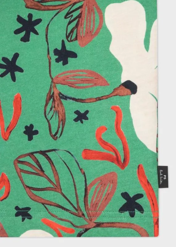 Mens 039Sea Floral039 Print TShirt Paul Smith TShirts Mens 039Sea Floral039 Print TShirt Paul Smith TShirts