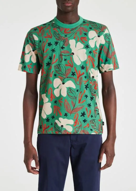 Mens 039Sea Floral039 Print TShirt Paul Smith TShirts Mens 039Sea Floral039 Print TShirt Paul Smith TShirts