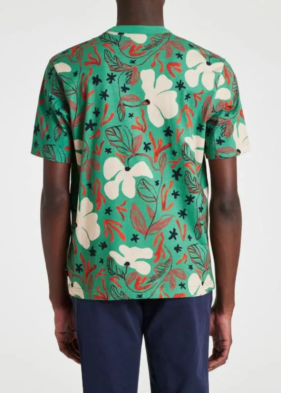 Mens 039Sea Floral039 Print TShirt Paul Smith TShirts Mens 039Sea Floral039 Print TShirt Paul Smith TShirts