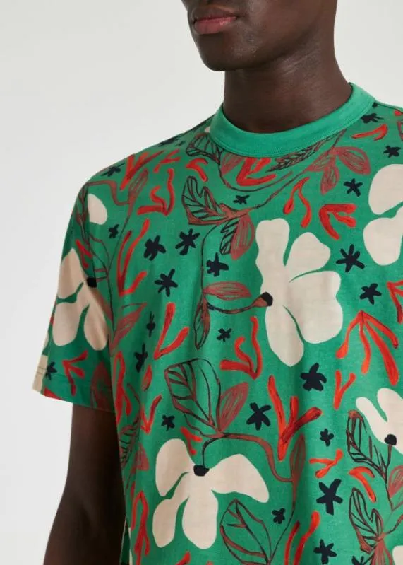 Mens 039Sea Floral039 Print TShirt Paul Smith TShirts Mens 039Sea Floral039 Print TShirt Paul Smith TShirts