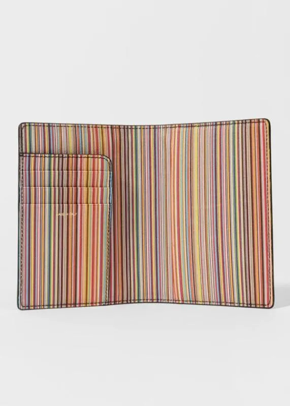 Mens 039Signature Stripe039 Leather Passport Cover Paul Smith Cases and Covers Mens 039Signature Stripe039 Leather Passport Cover Paul Smith Cases and Covers