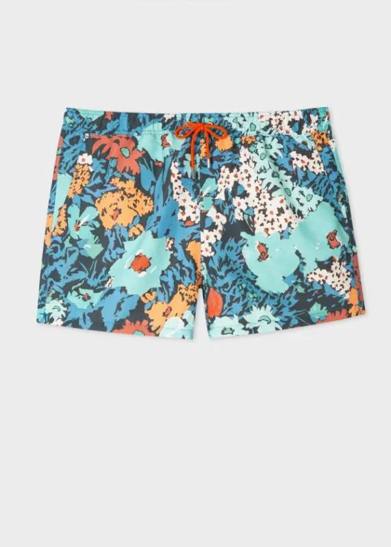 Mens 039Tropical Floral039 Swim Shorts Paul Smith Swimwear