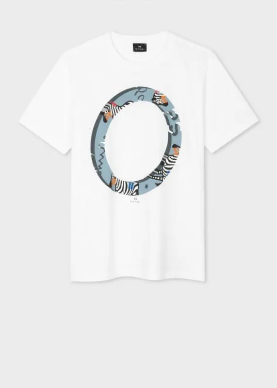 Mens 039Zebra Ring039 TShirt Paul Smith TShirts