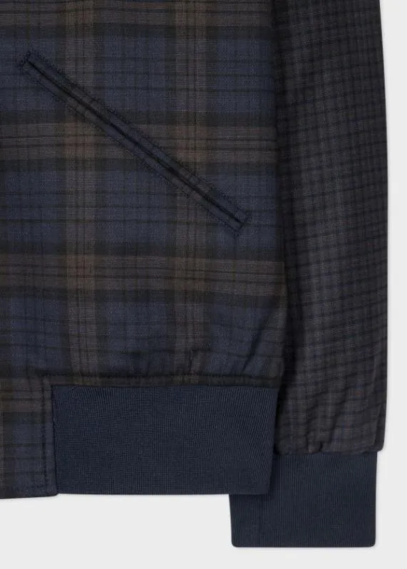 Mens Check DoubleFace Bomber Jacket Paul Smith Coats and Jackets Mens Check DoubleFace Bomber Jacket Paul Smith Coats and Jackets
