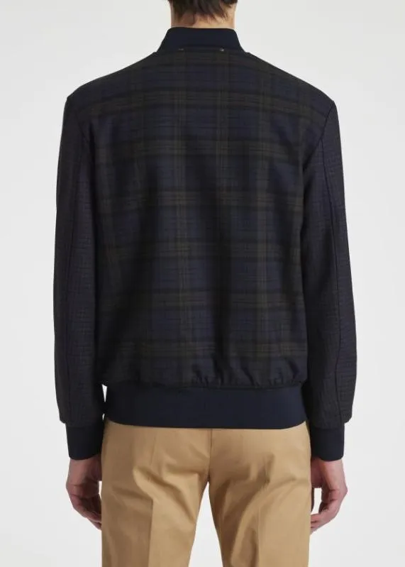 Mens Check DoubleFace Bomber Jacket Paul Smith Coats and Jackets Mens Check DoubleFace Bomber Jacket Paul Smith Coats and Jackets