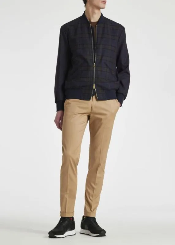 Mens Check DoubleFace Bomber Jacket Paul Smith Coats and Jackets Mens Check DoubleFace Bomber Jacket Paul Smith Coats and Jackets