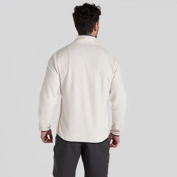 Mens Full Zip Fleece Craghoppers CO2 Renu Full Zip Fleece Ecru Mens Full Zip Fleece Craghoppers CO2 Renu Full Zip Fleece Ecru