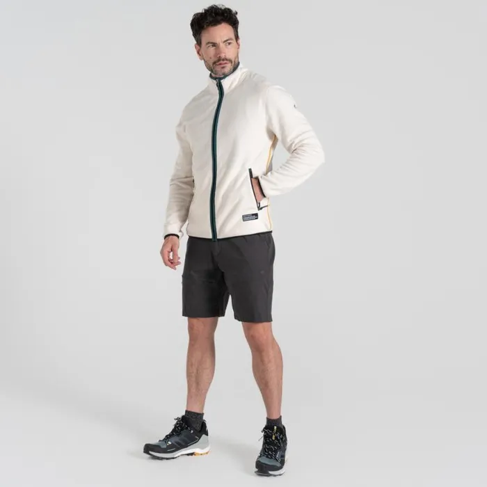 Mens Full Zip Fleece Craghoppers CO2 Renu Full Zip Fleece Ecru Mens Full Zip Fleece Craghoppers CO2 Renu Full Zip Fleece Ecru