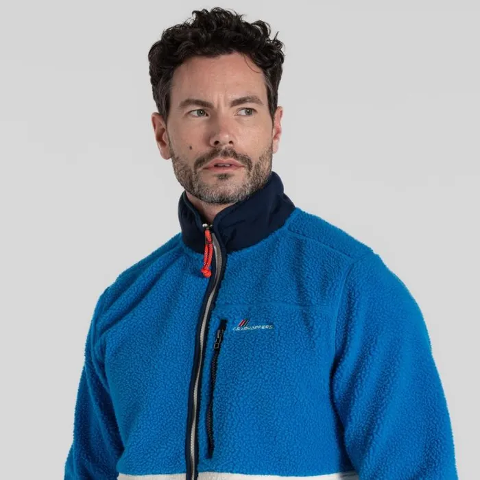 Mens Full Zip Fleece Craghoppers Franklin Full Zip Fleece Howlite Blue Ecru Mens Full Zip Fleece Craghoppers Franklin Full Zip Fleece Howlite Blue Ecru