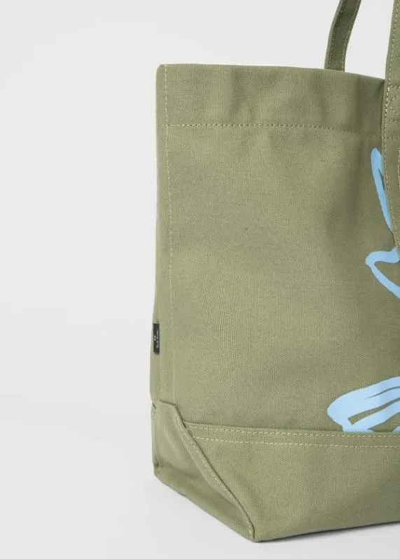 Mens Green 039Fish039 Tote Bag Paul Smith Bags Mens Green 039Fish039 Tote Bag Paul Smith Bags