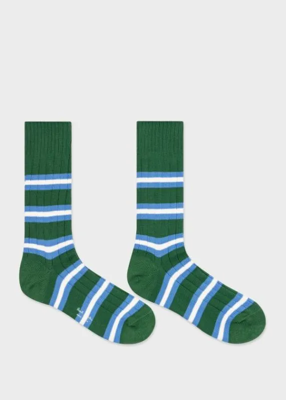 Mens Green Stripe Socks Paul Smith Socks Mens Green Stripe Socks Paul Smith Socks